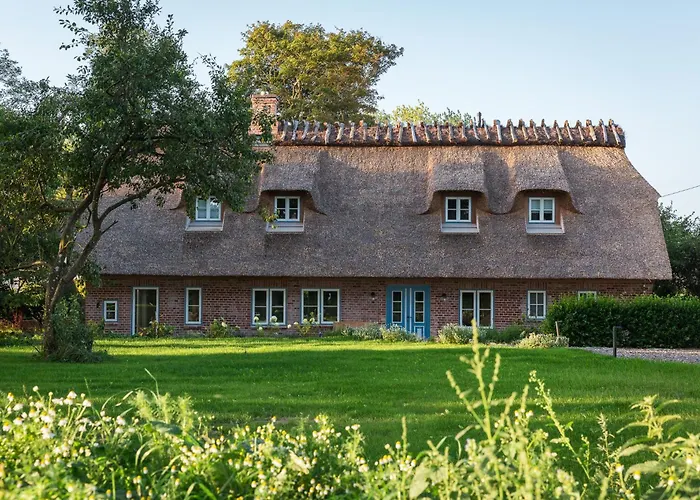 Entzueckende Reetdachkate Am Feldrand Mit Kamin Villa Nieby  photo