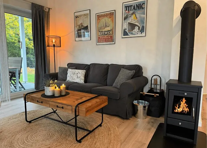 Foerdezauber - Ruhiges Ferienhaus Mit Eingezaeuntem Garten Und Kamin Grundhof zdjęcie